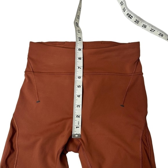 Lululemon Everlux and Mesh High-Rise Short 10” In Dark Terracotta - Picture 6 of 8